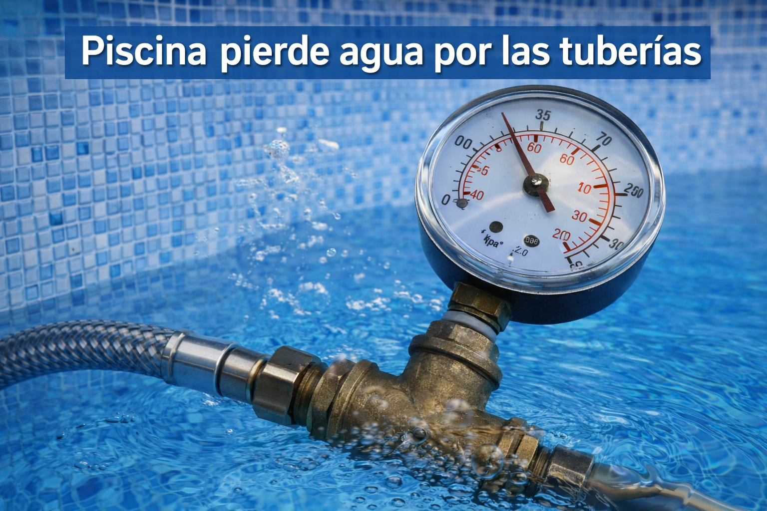 Piscina pierde agua por las tuberías: causas y solución