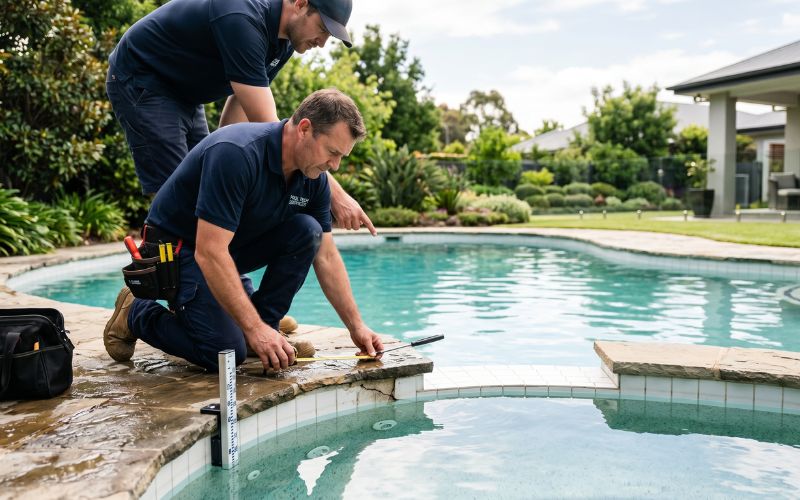 detección fuga piscina enterrada