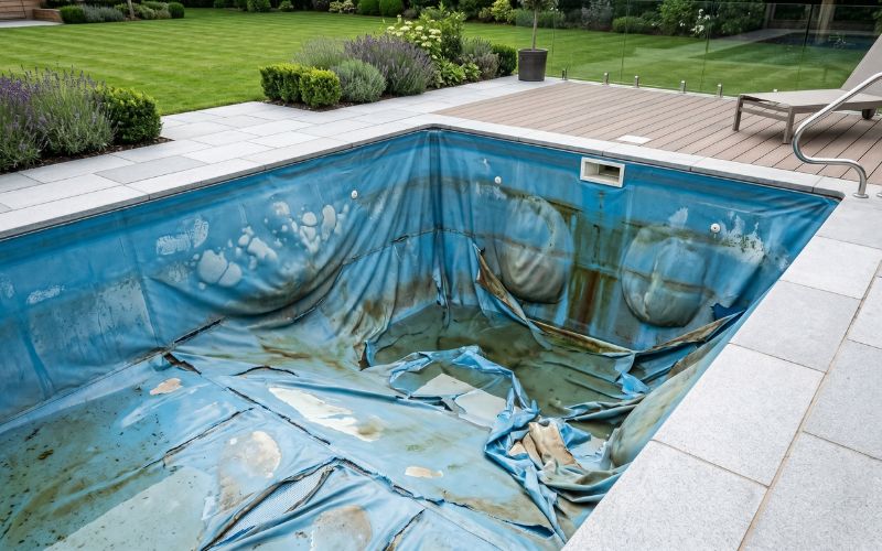 desgaste del revestimiento en piscinas