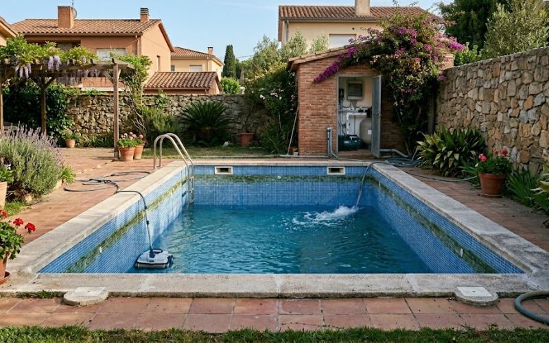 Piscina pierde agua solo cuando funciona la depuradora