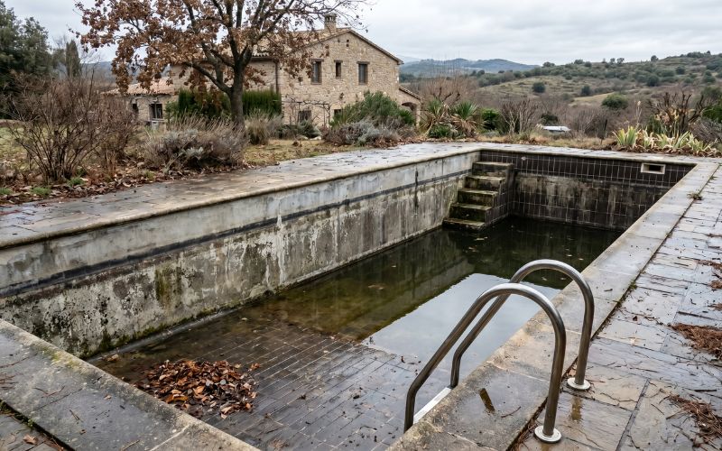 descenso anormal del nivel del agua en invierno