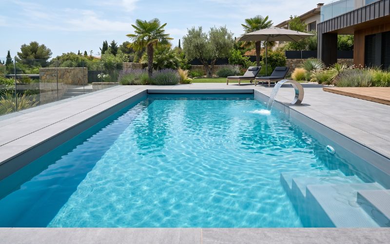 piscina renovada con lámina armada