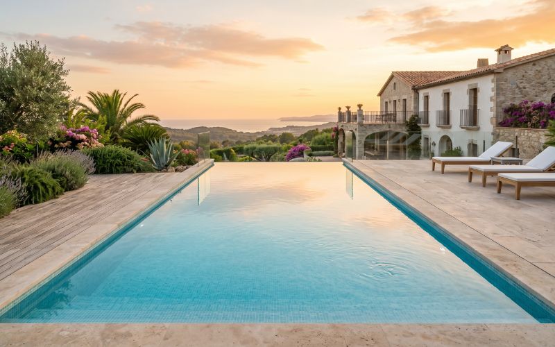 piscina residencial revisada y reparada en perfecto estado