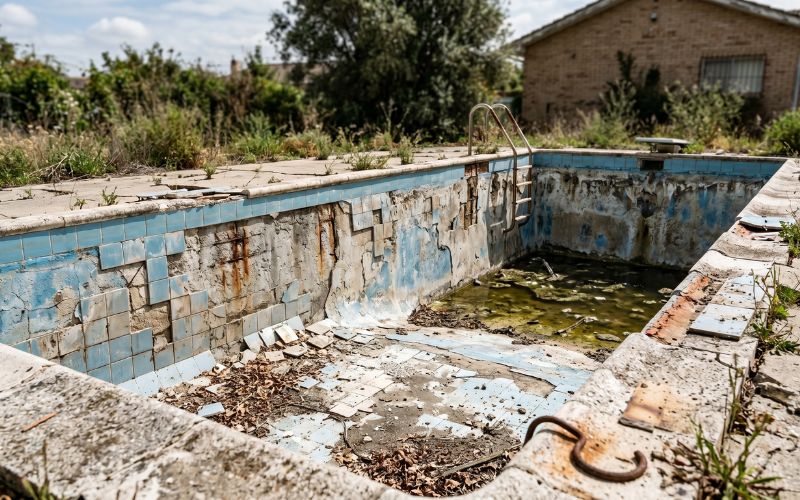 revestimiento antiguo que necesita renovación